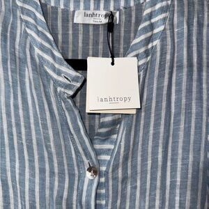 Ianthropy Blue Striped Shirt